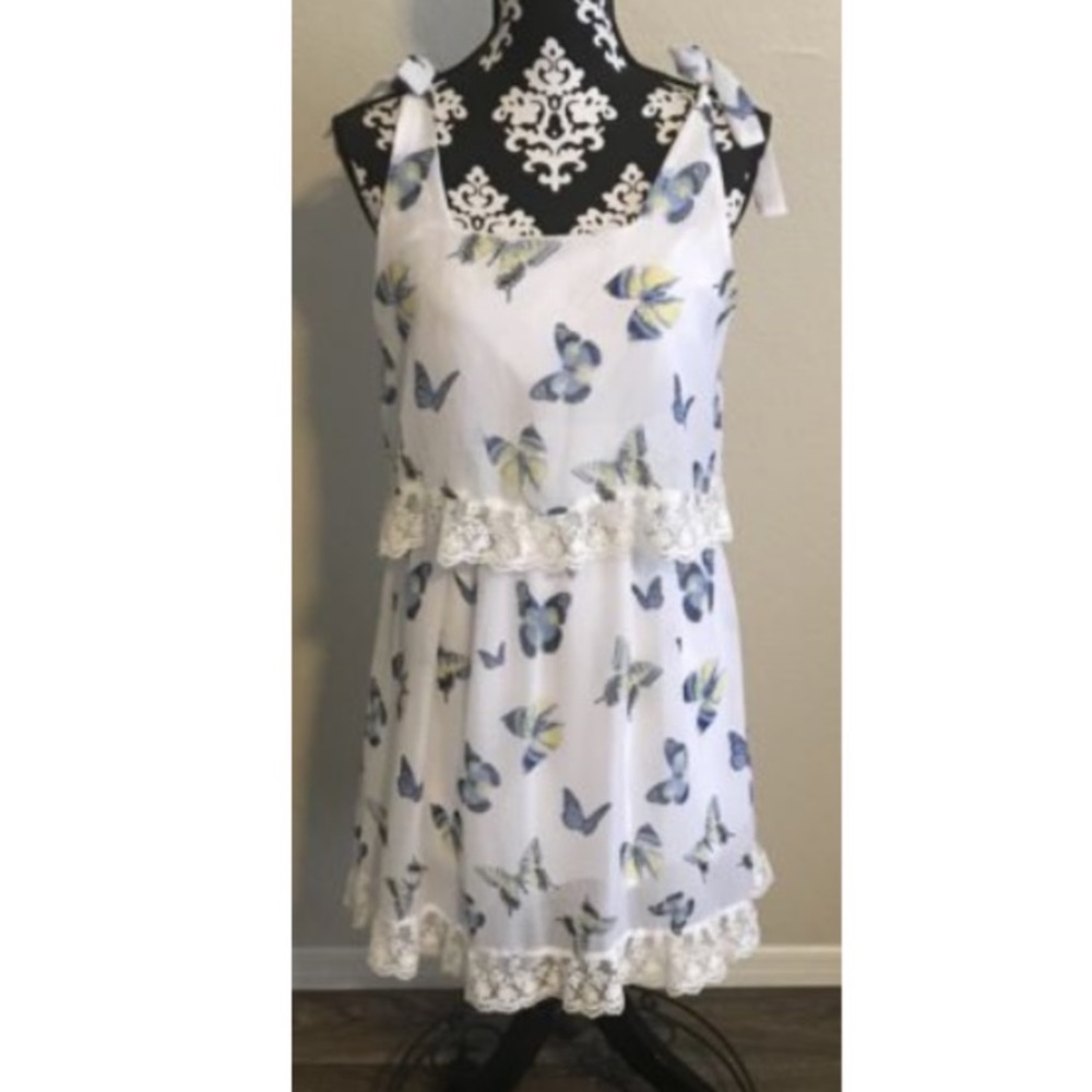 Alice Threw The Looking Glass Chiffon Dress NEW